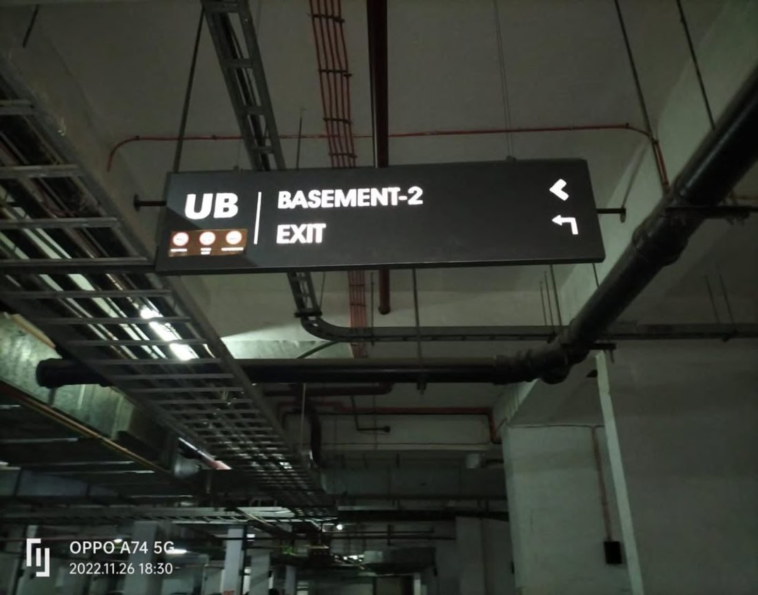 Building Internal & Basement Signage — Tata Housing (Gurgaon Gateway)