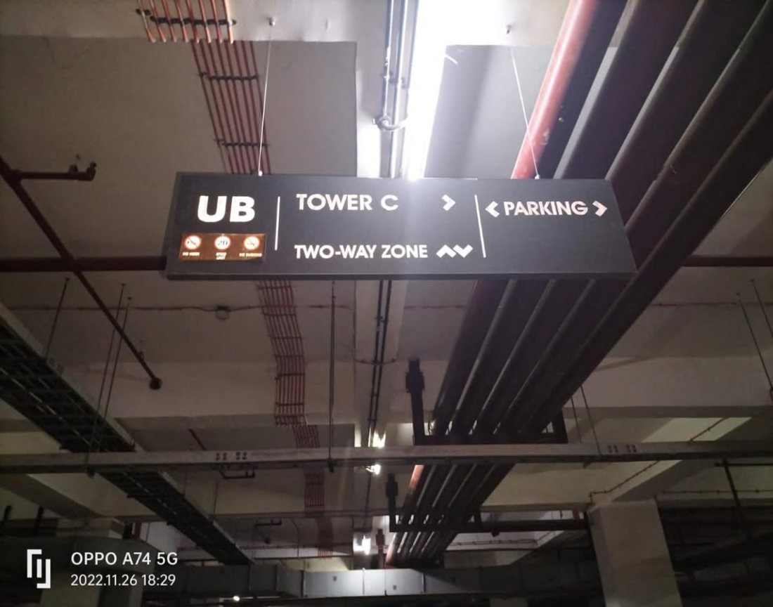 Building Internal & Basement Signage — Tata Housing (Gurgaon Gateway)